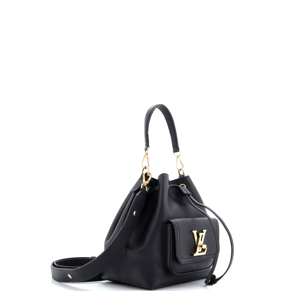 Lockme Pocket Bucket Bag Leather
