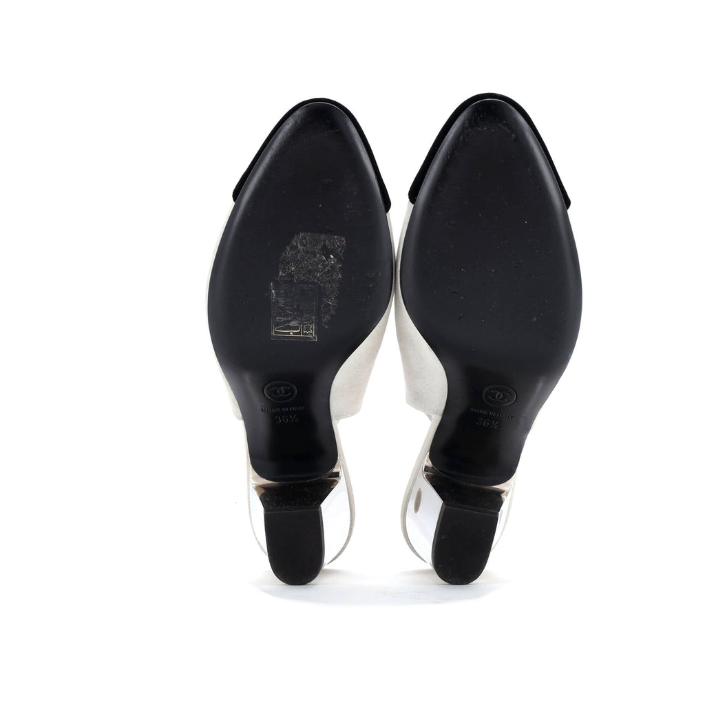 Women’s Cap Toe Slingback Pumps Leather