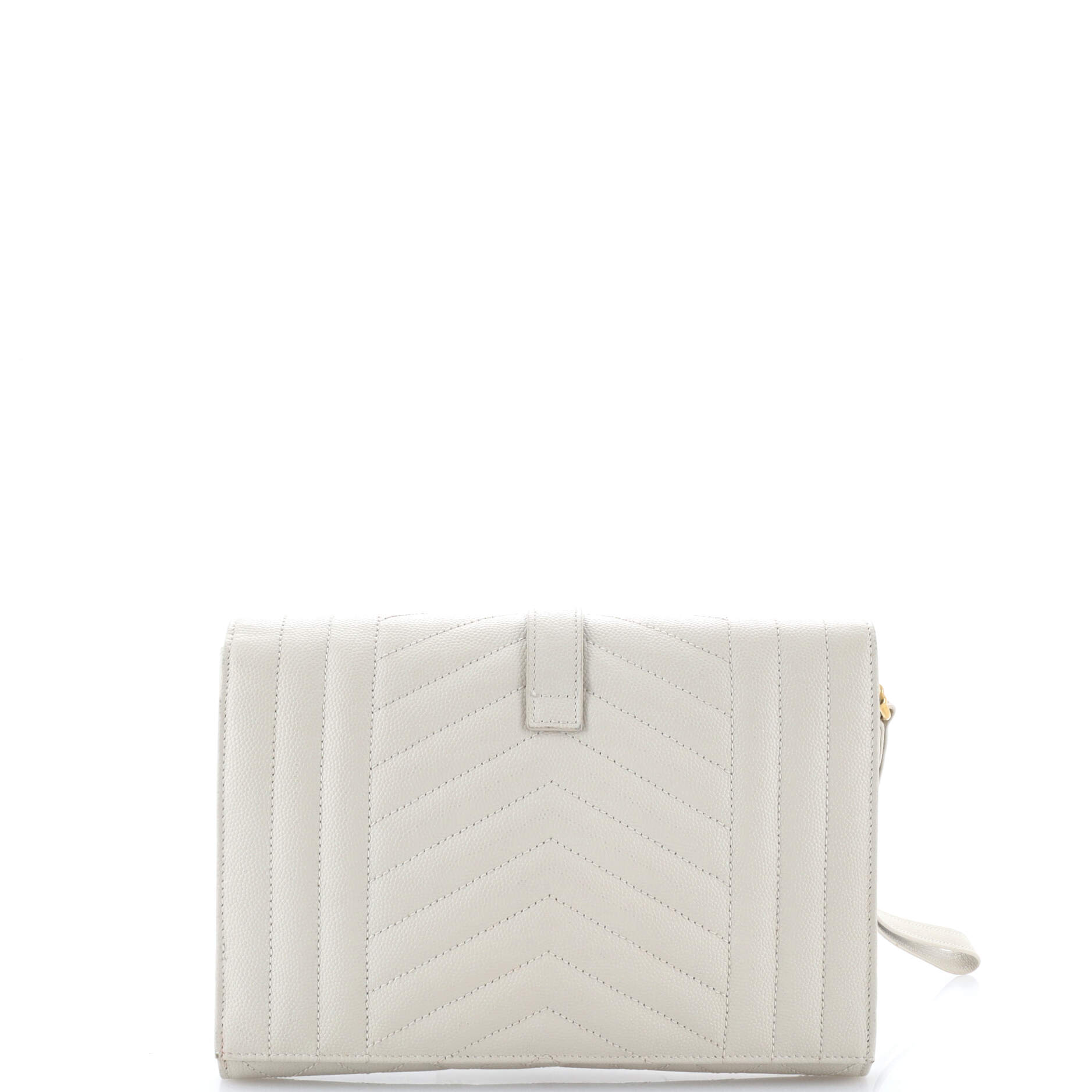 Classic Monogram Envelope Wristlet Clutch Mixed Matelasse Leather