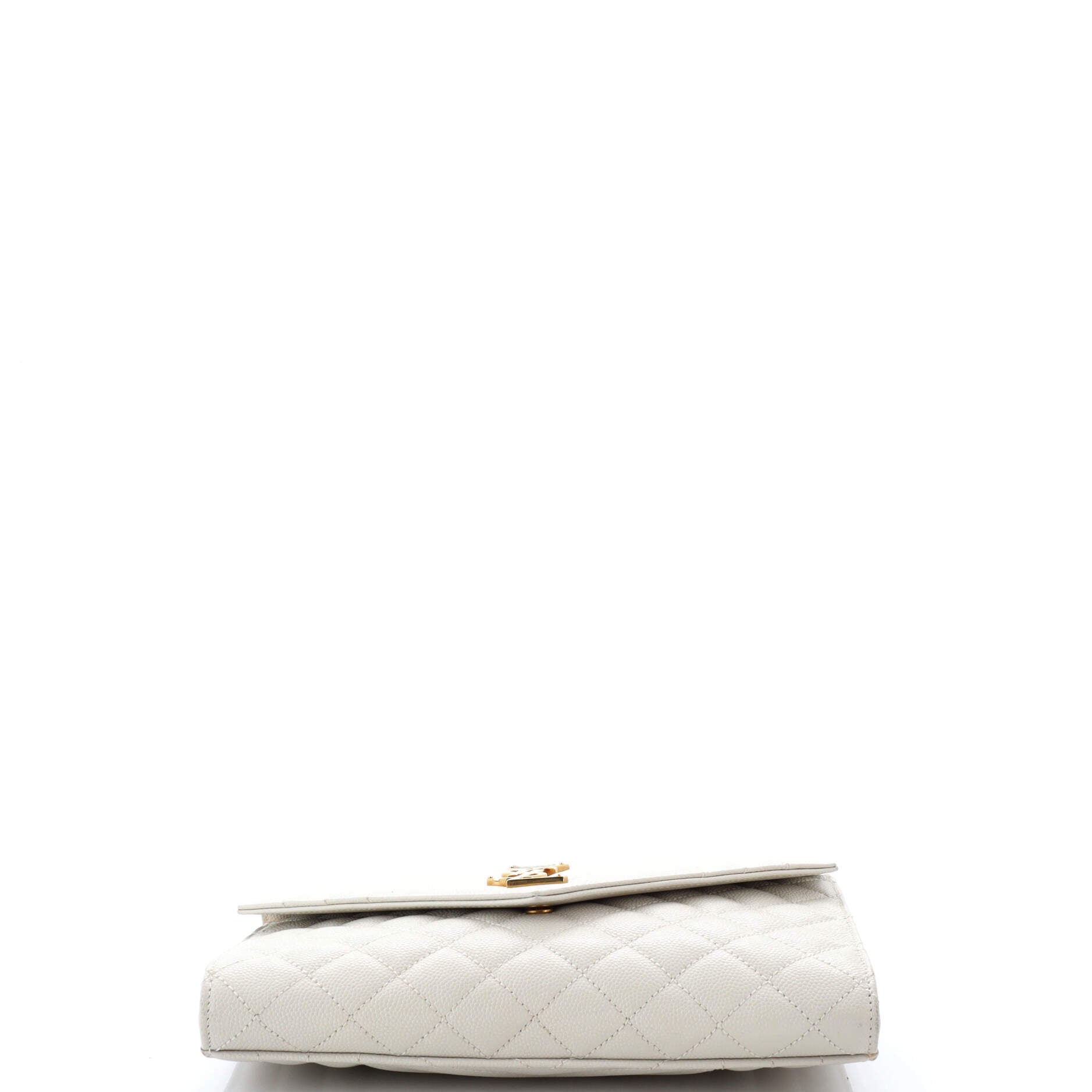 Classic Monogram Envelope Wristlet Clutch Mixed Matelasse Leather