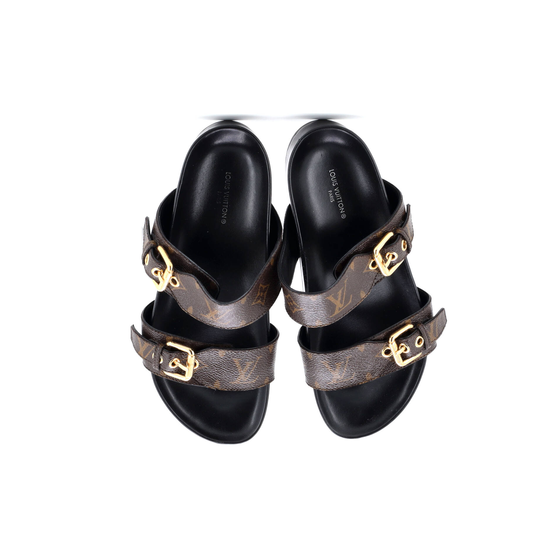Women's Bom Dia Flat Mules Monogram Canvas