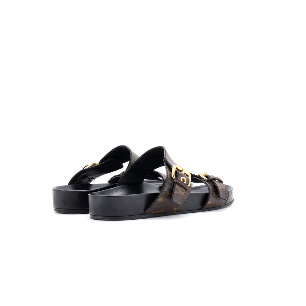 Women's Bom Dia Flat Mules Monogram Canvas