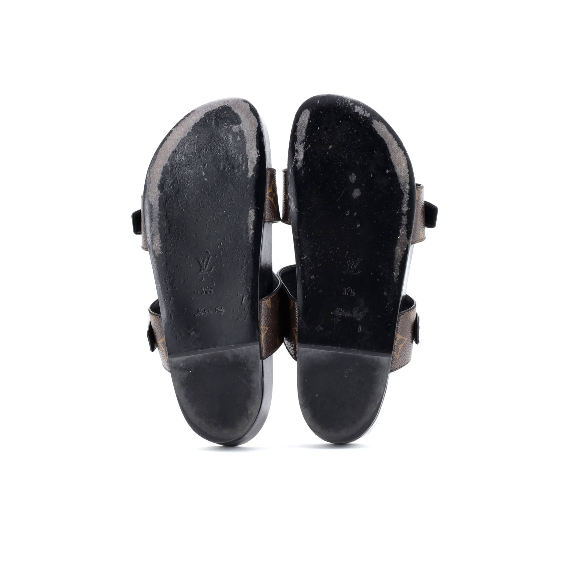 Women's Bom Dia Flat Mules Monogram Canvas