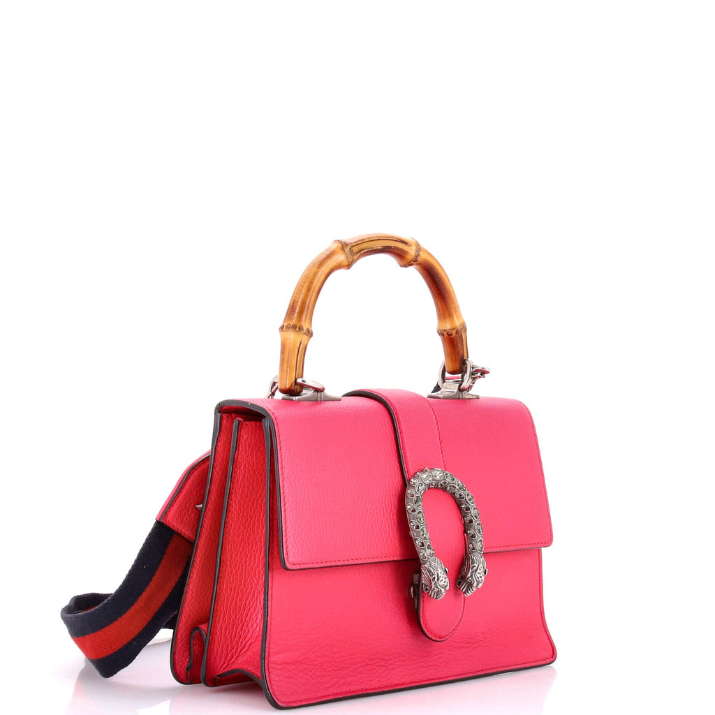 Dionysus Bamboo Top Handle Bag Leather Medium