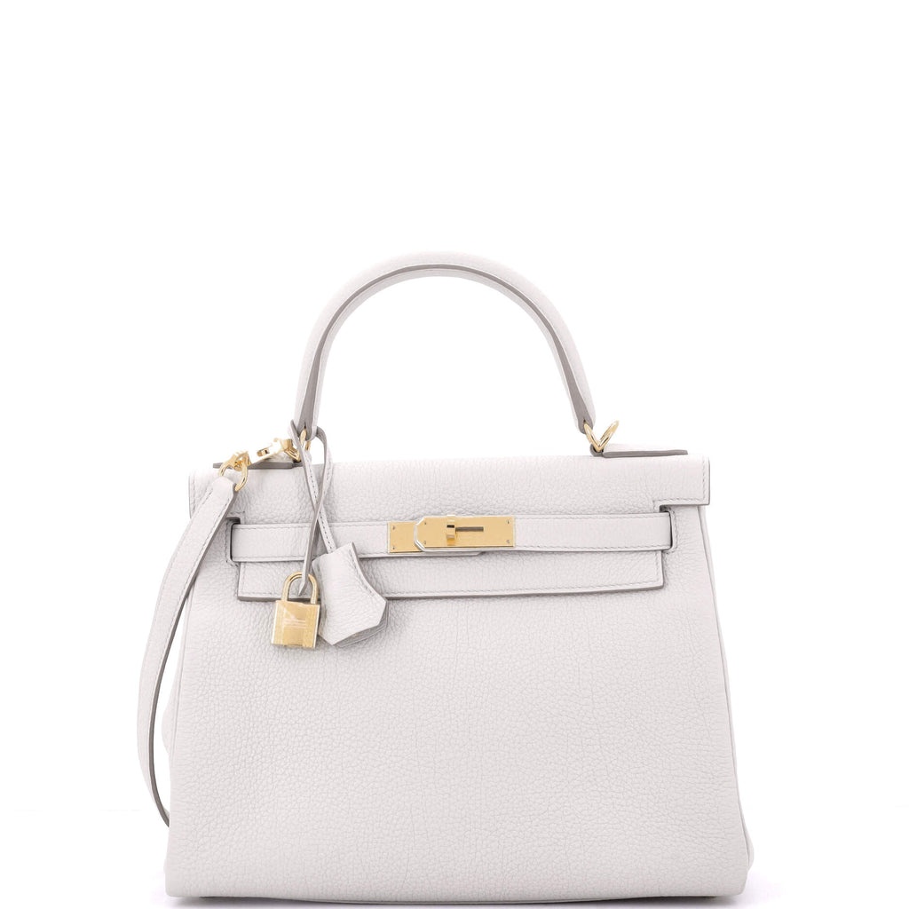 Kelly Handbag Light Togo with Gold Hardware 28