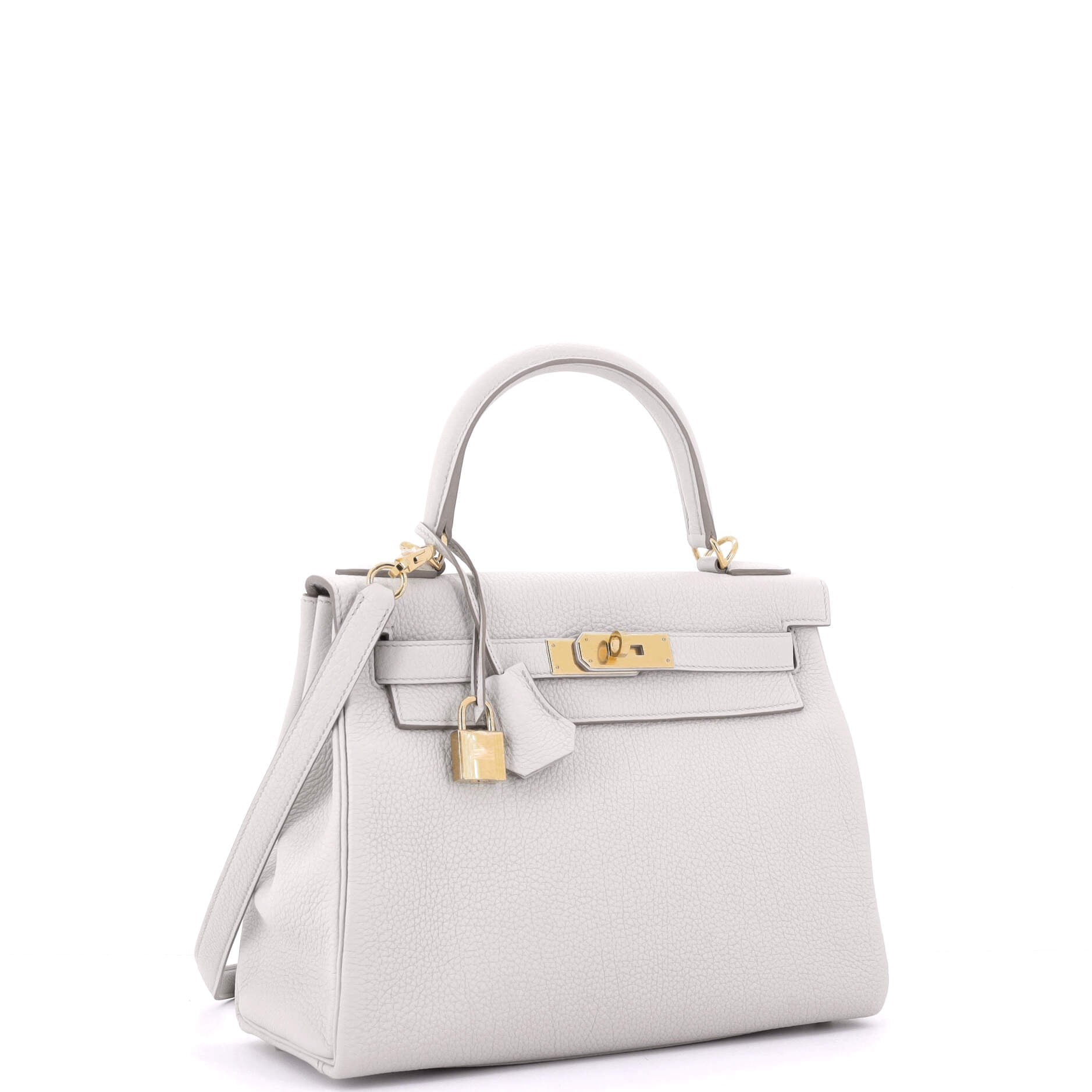 Kelly Handbag Light Togo with Gold Hardware 28