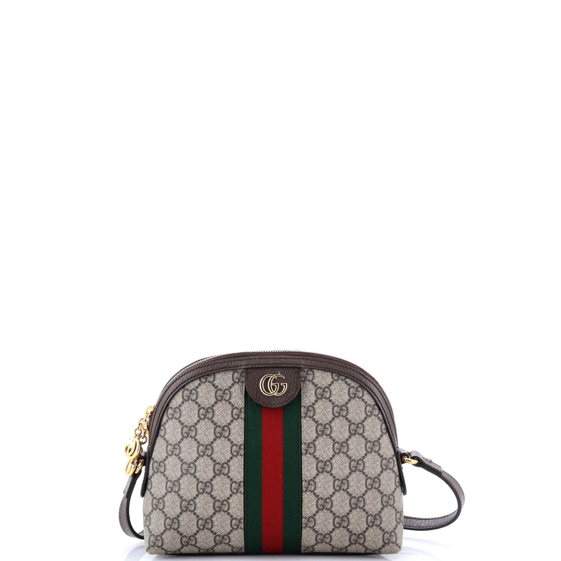 Ophidia Dome Shoulder Bag GG Coated Canvas Small