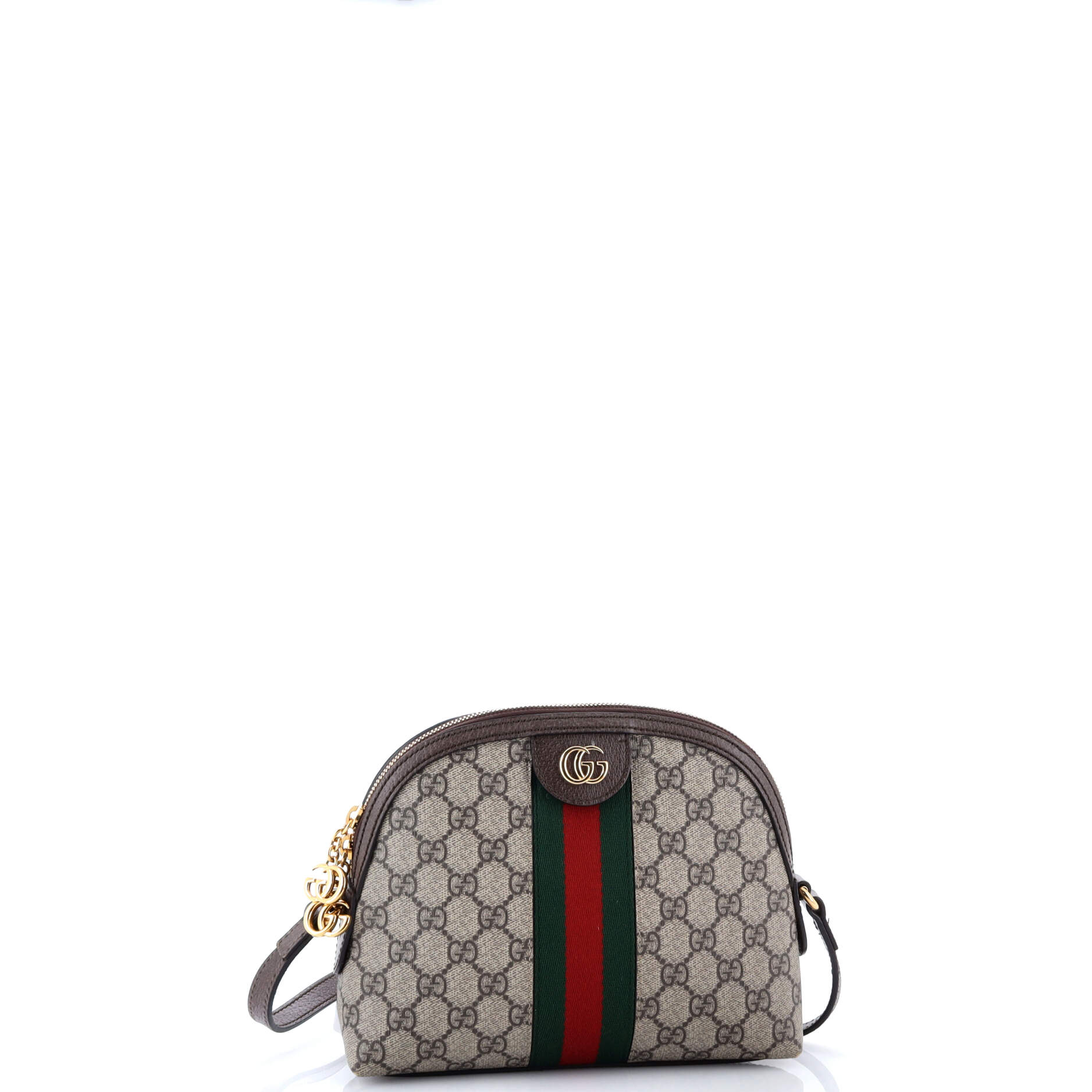 Ophidia Dome Shoulder Bag GG Coated Canvas Small