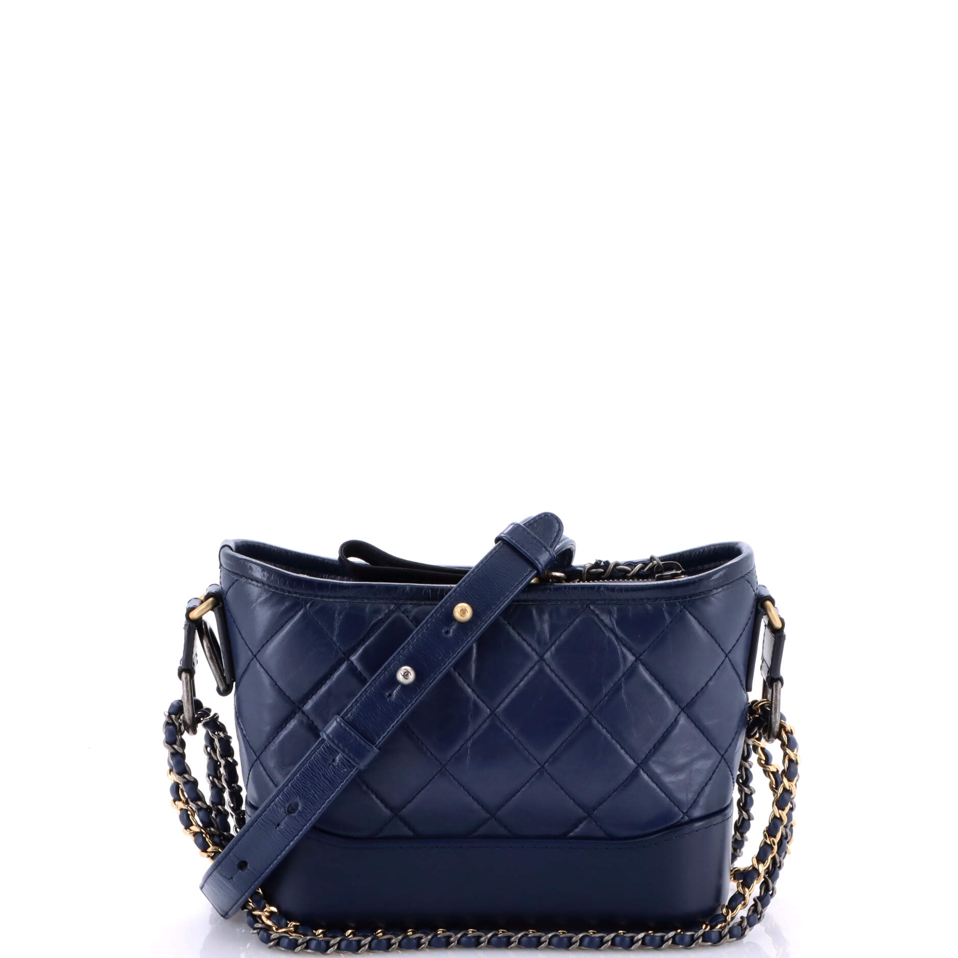 Gabrielle Hobo Quilted Aged Calfskin Small