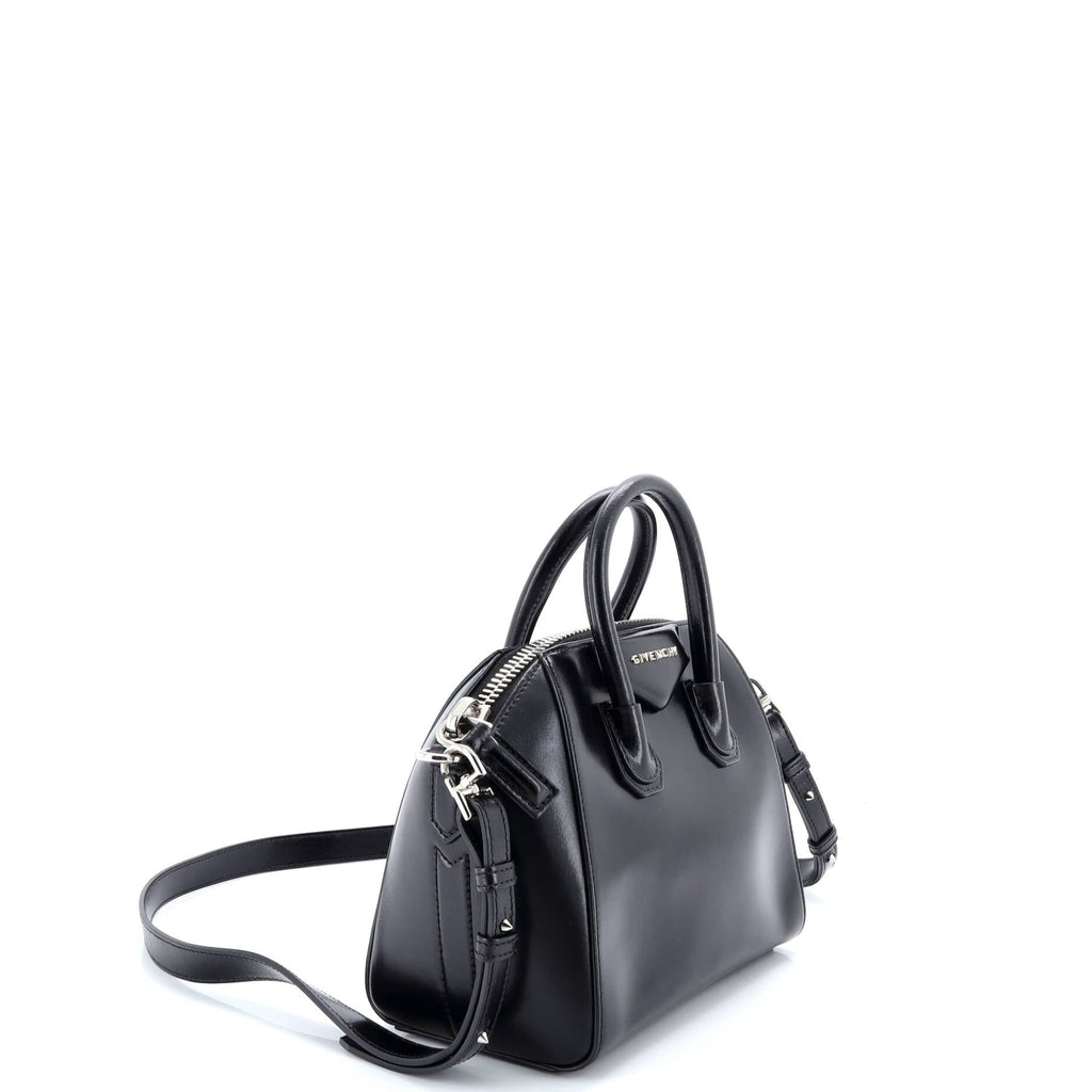 Antigona Bag Glazed Leather Mini