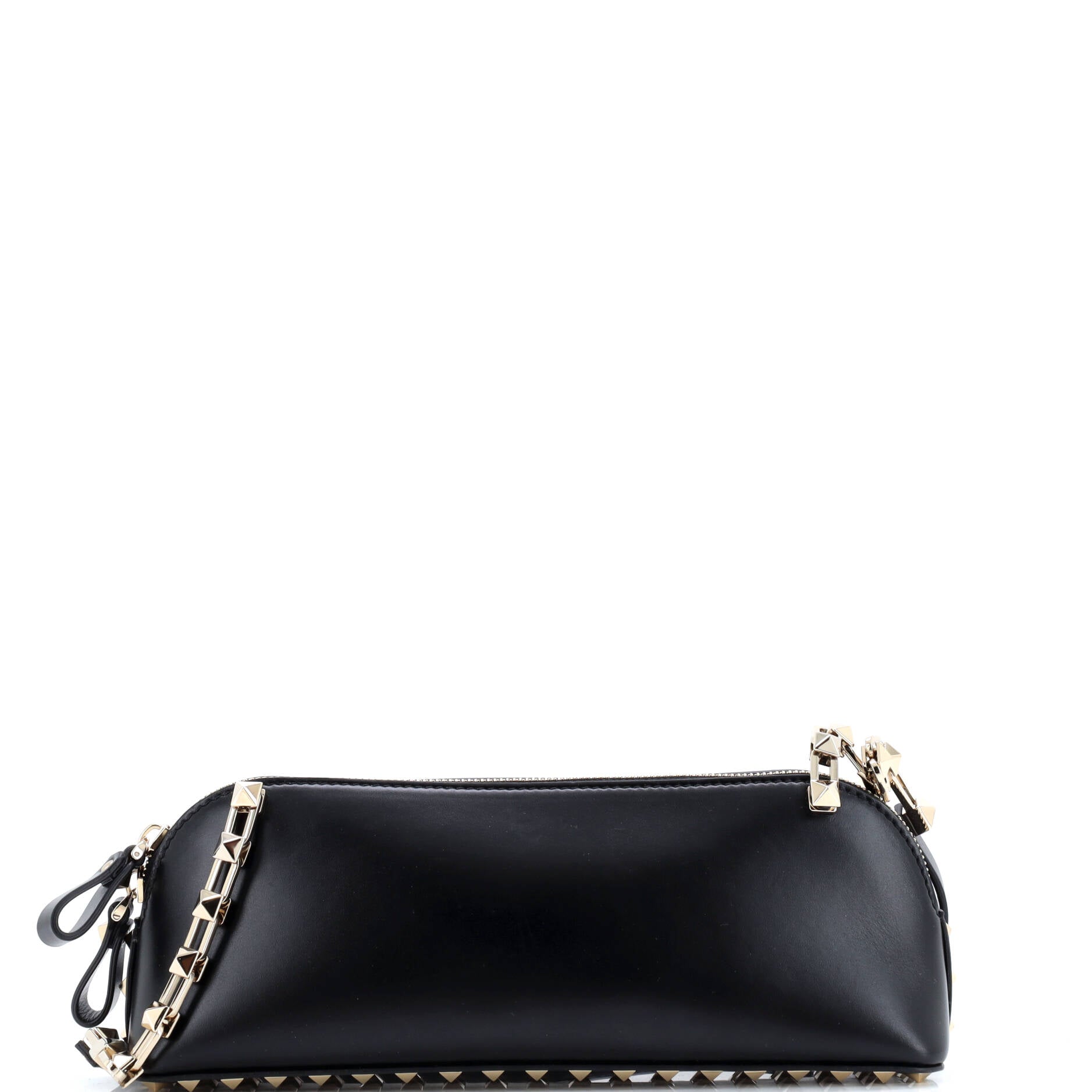 Rockstud Zip Crossbody Bag Leather East West