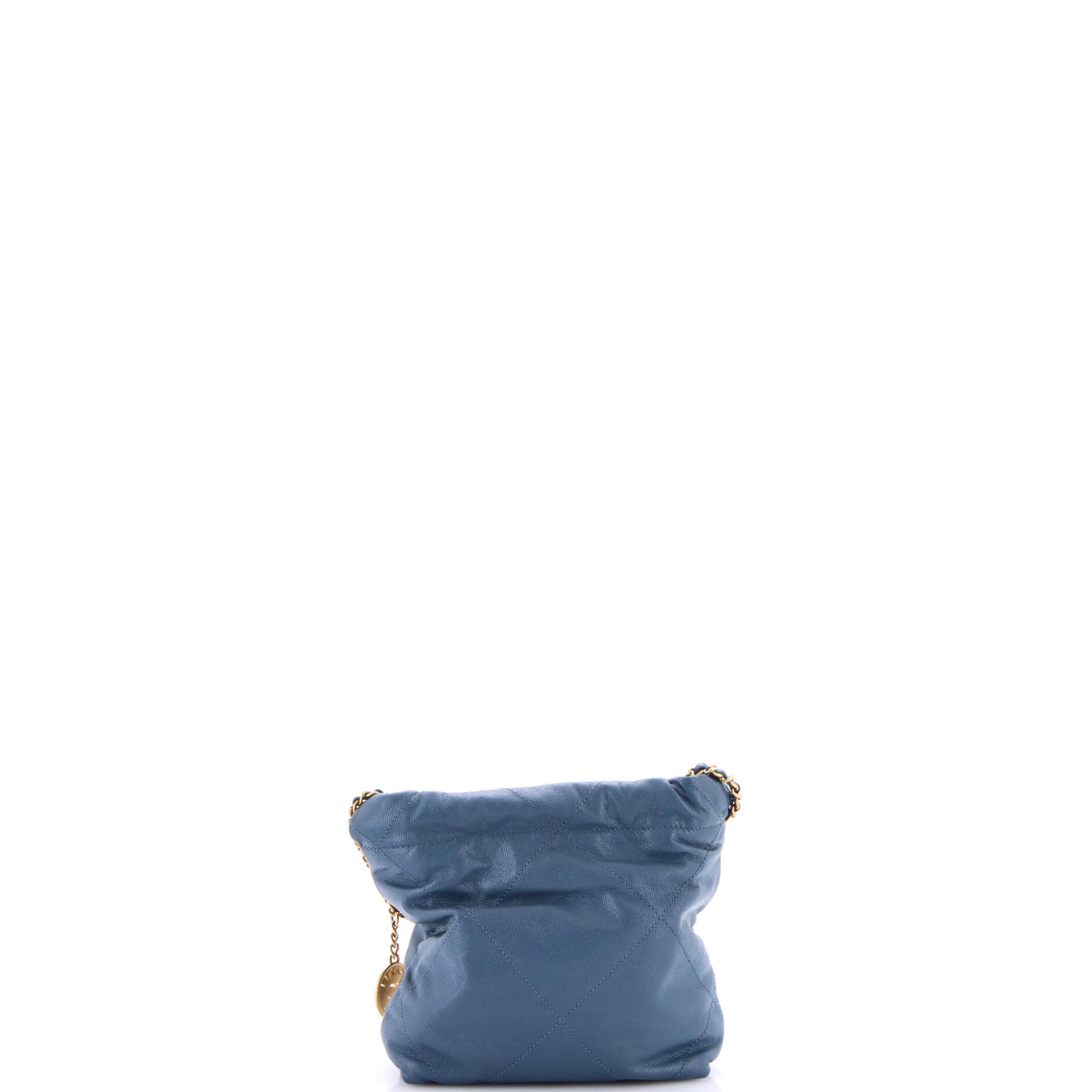 22 Chain Hobo Quilted Caviar Mini