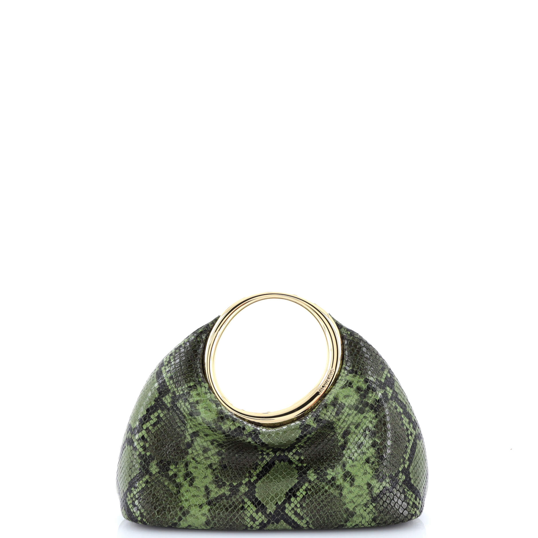 Le Petite Calino Ring Bag Snakeskin Embossed Leather Small