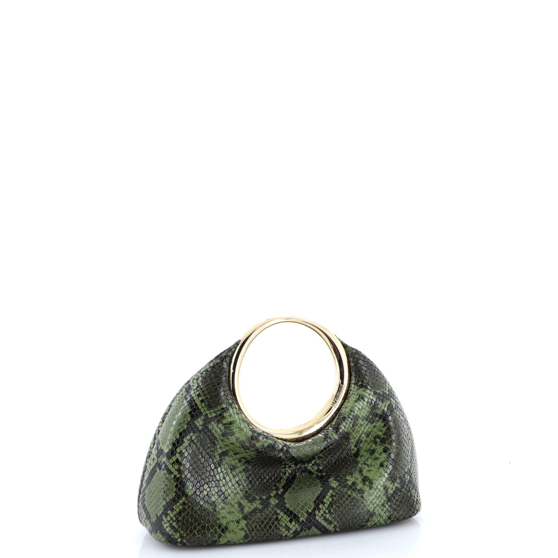 Le Petite Calino Ring Bag Snakeskin Embossed Leather Small