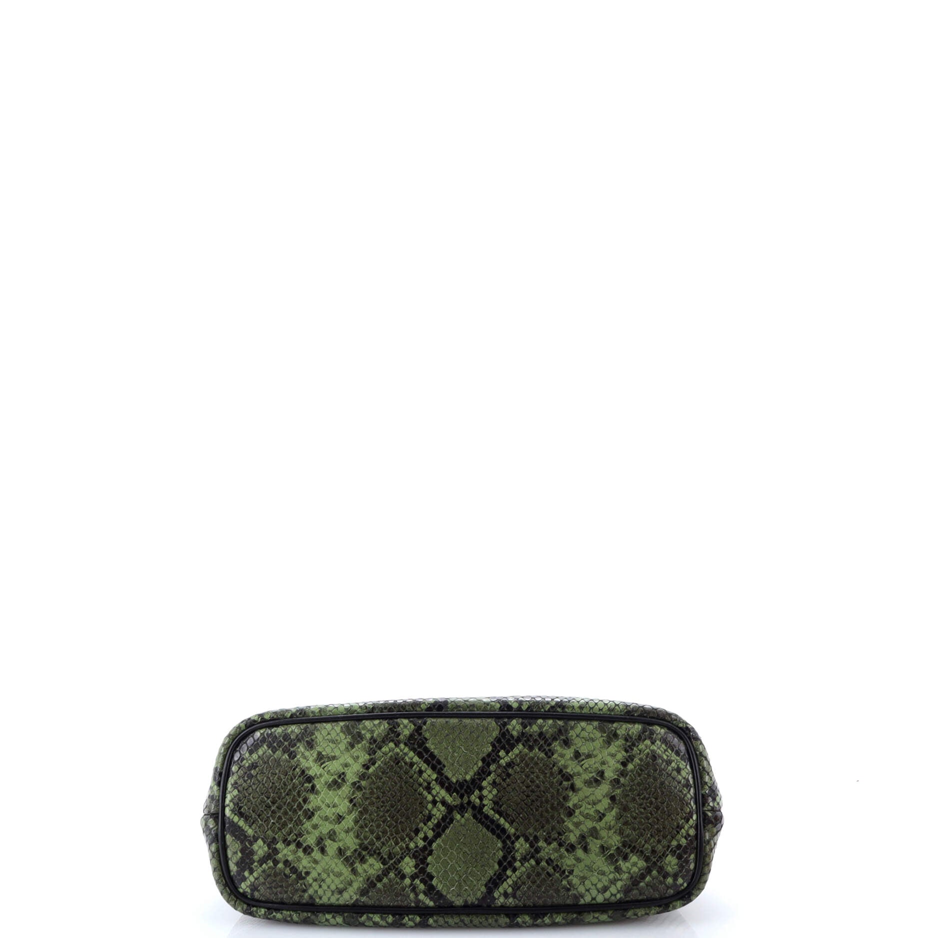 Le Petite Calino Ring Bag Snakeskin Embossed Leather Small
