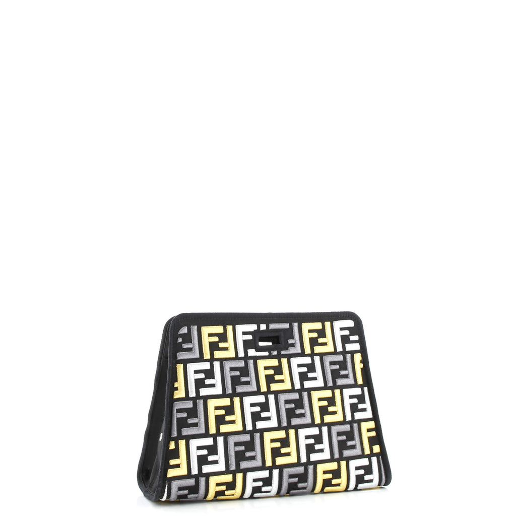Peekaboo Defender Zucca Embroidered Satin Mini