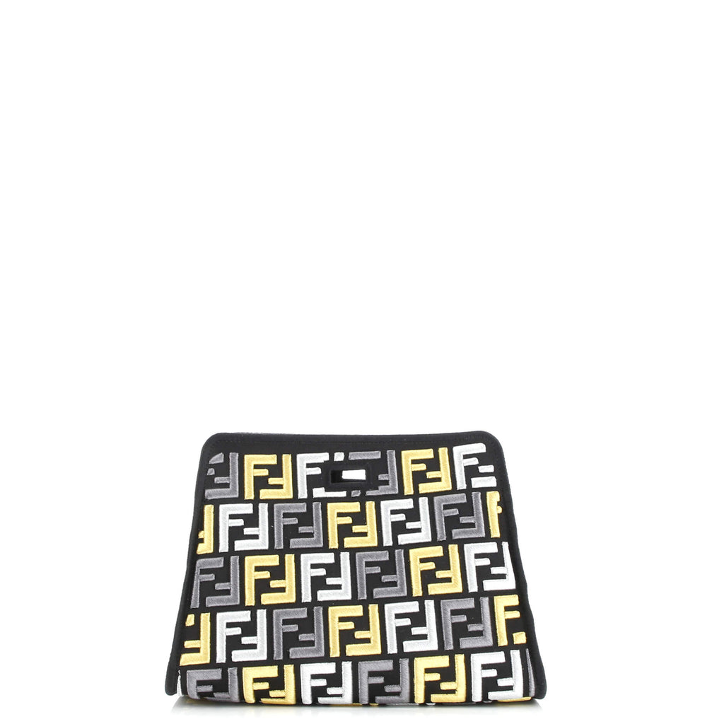 Peekaboo Defender Zucca Embroidered Satin Mini
