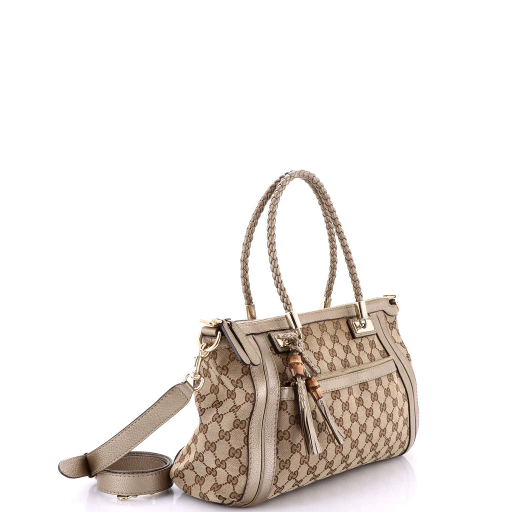 Bella Convertible Top Handle Bag GG Canvas Small