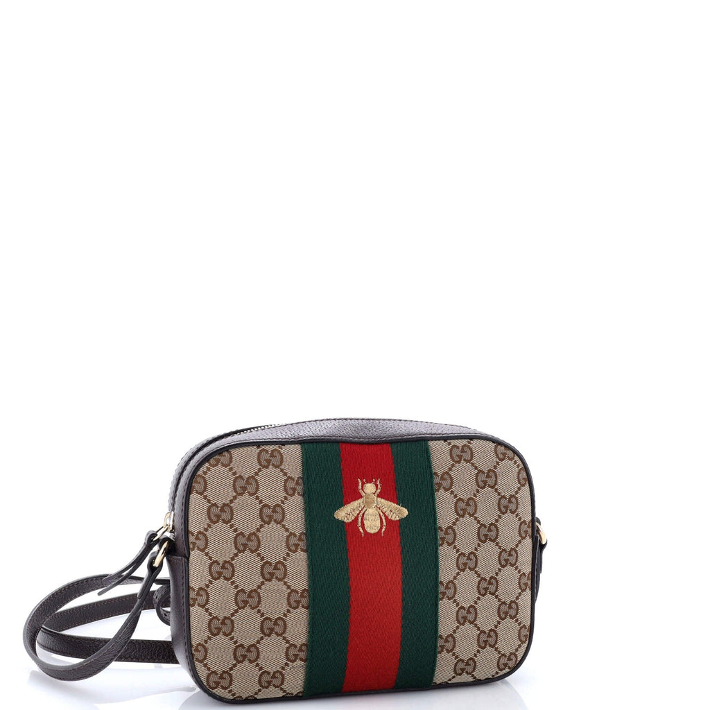 Bee Web Camera Bag GG Canvas