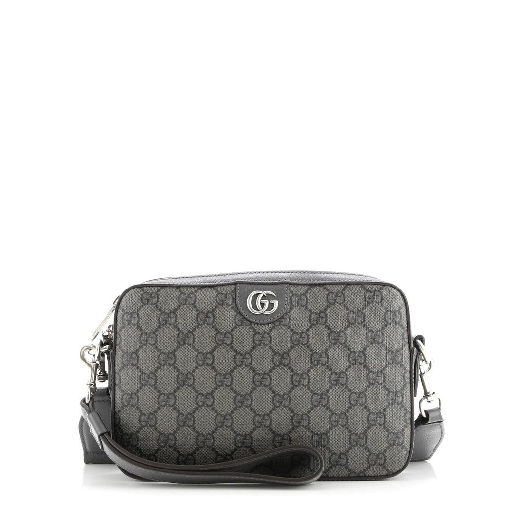 Ophidia Zip Wristlet Shoulder Bag GG Coated Canvas Small