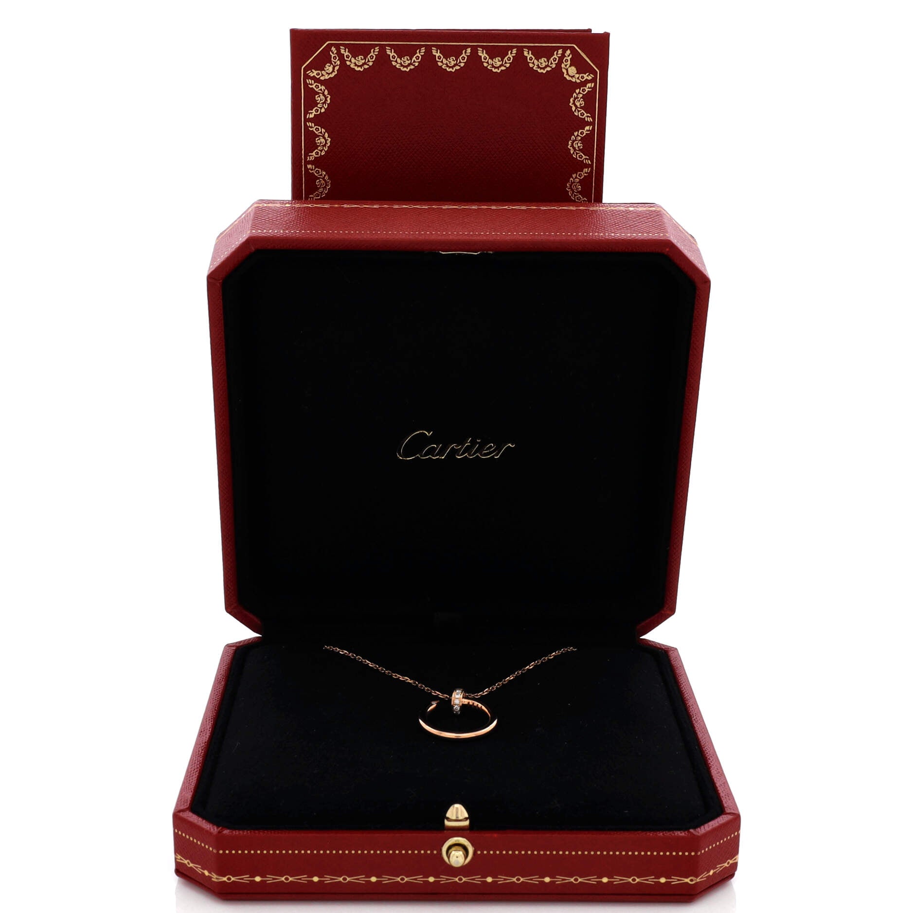 Juste un Clou Pendant Necklace 18K Rose Gold with Diamonds