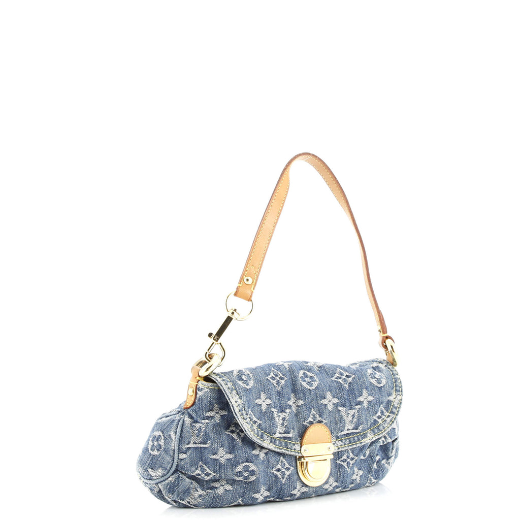 Pleaty Handbag Denim Mini