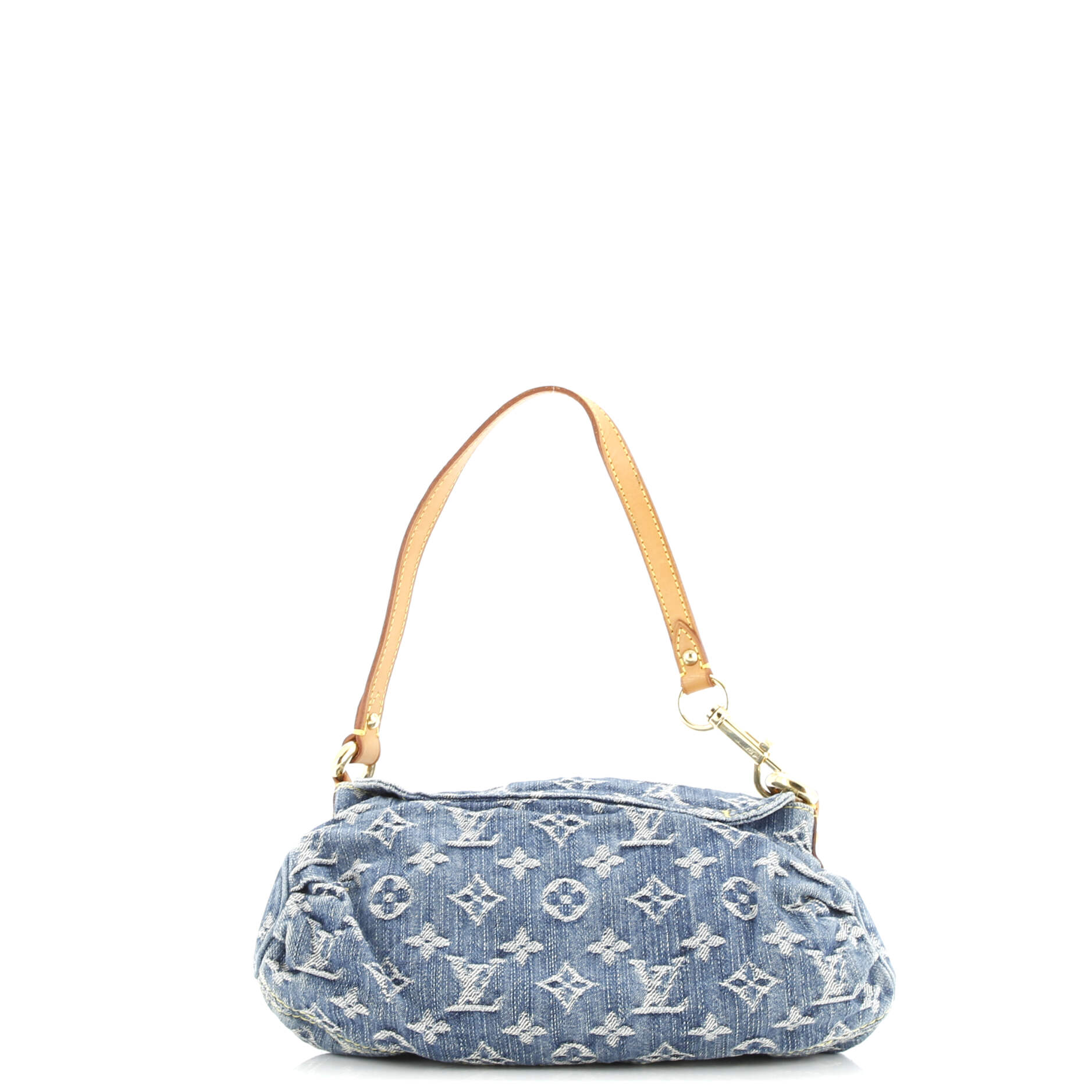 Pleaty Handbag Denim Mini