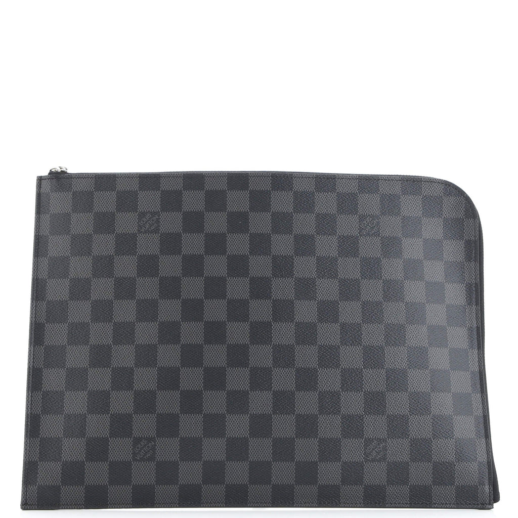 Zip Around Pochette Jour Damier Graphite GM