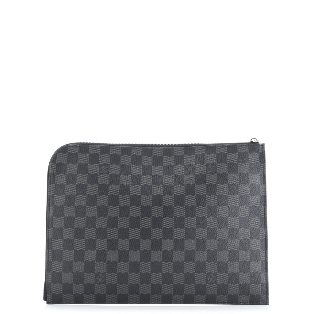 Zip Around Pochette Jour Damier Graphite GM