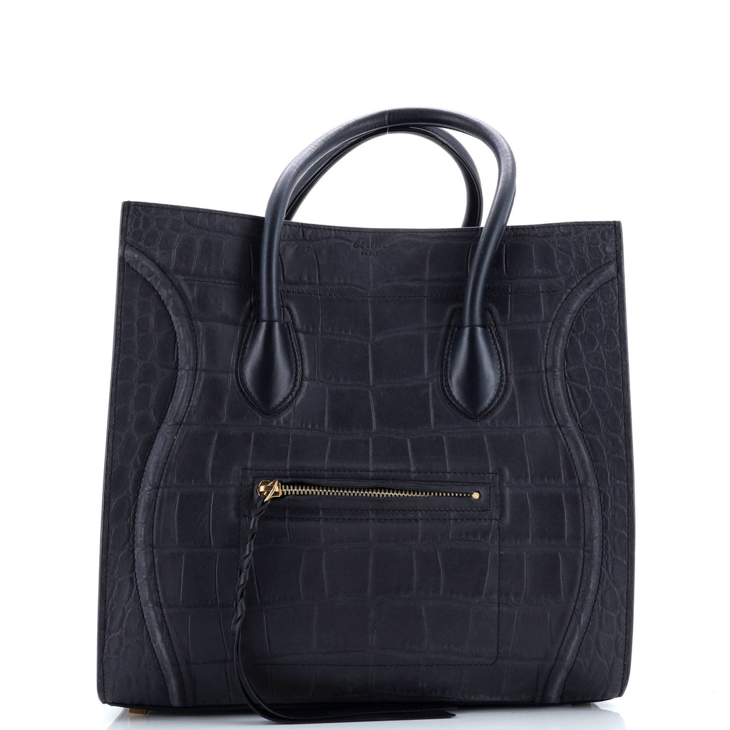 Phantom Bag Crocodile Embossed Leather Medium