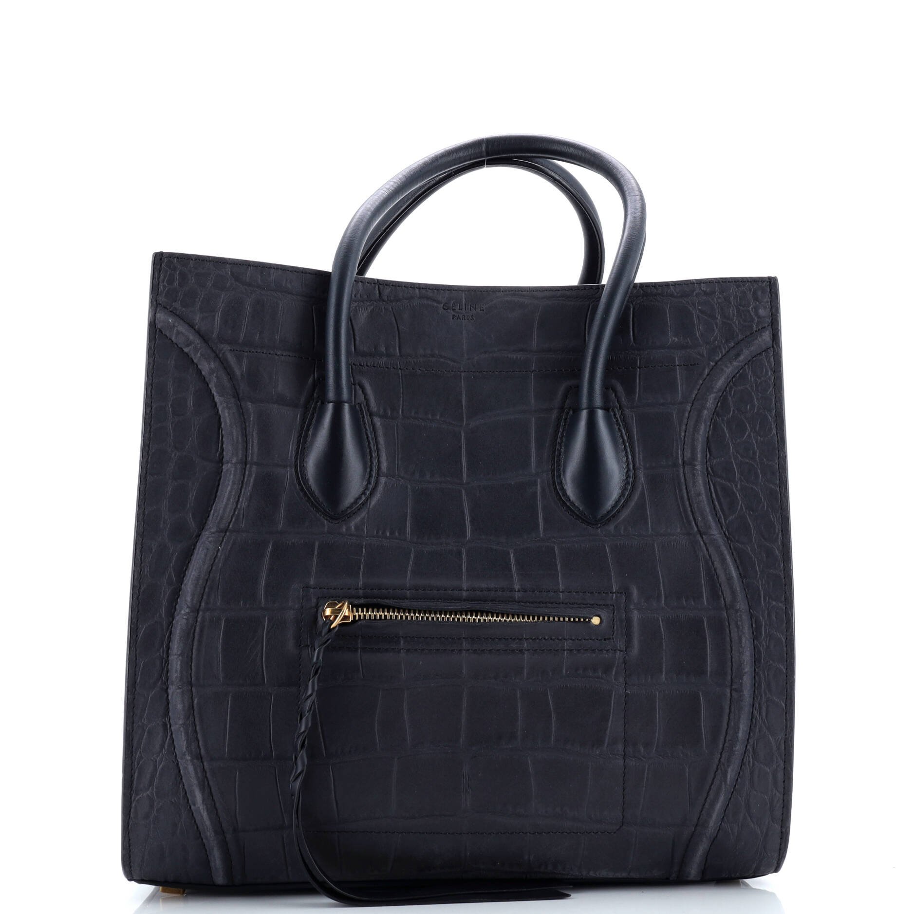 Phantom Bag Crocodile Embossed Leather Medium