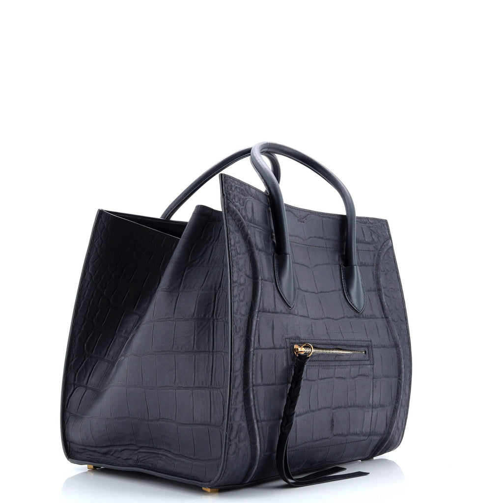 Phantom Bag Crocodile Embossed Leather Medium