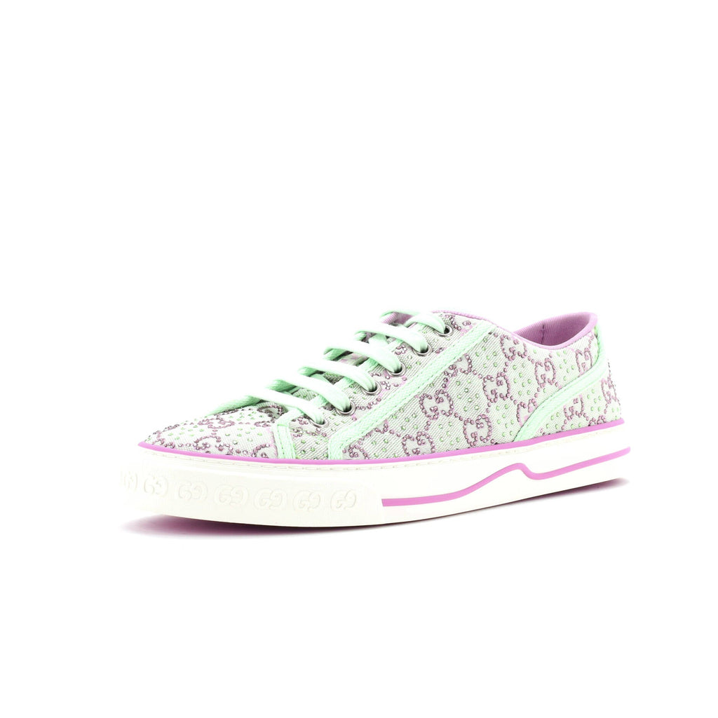 Women's 1977 Tennis Sneakers GG Lame Canvas with Crystals