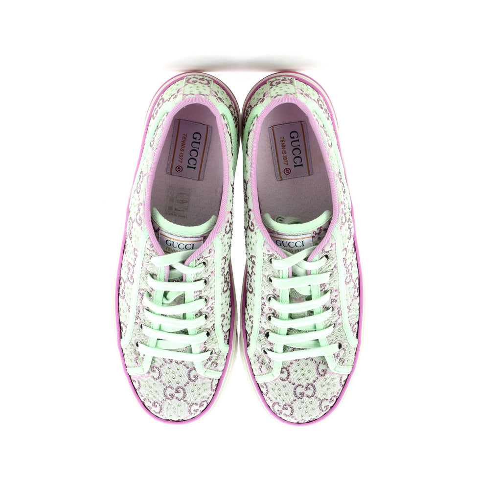 Women's 1977 Tennis Sneakers GG Lame Canvas with Crystals