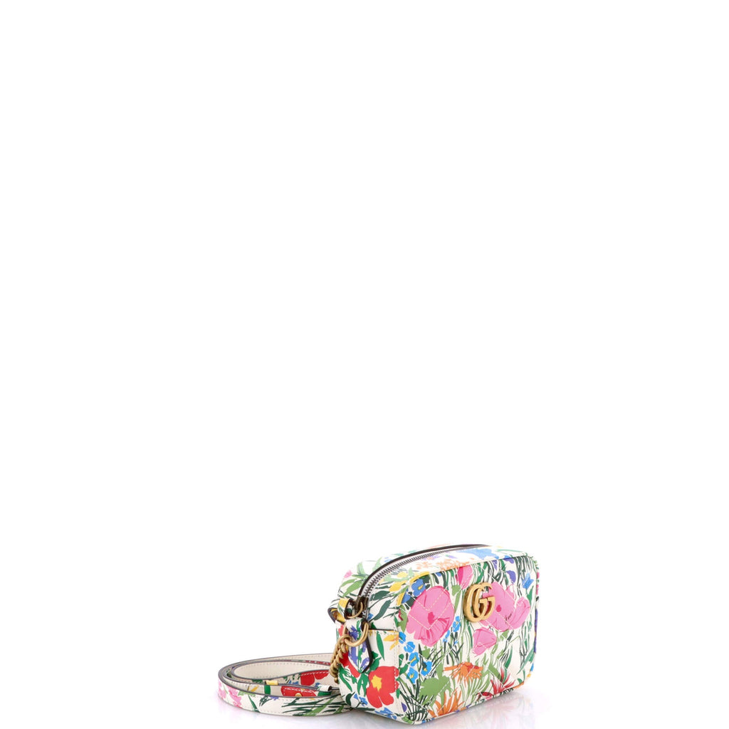 x Ken Scott GG Marmont Shoulder Bag Printed Matelasse Leather Mini