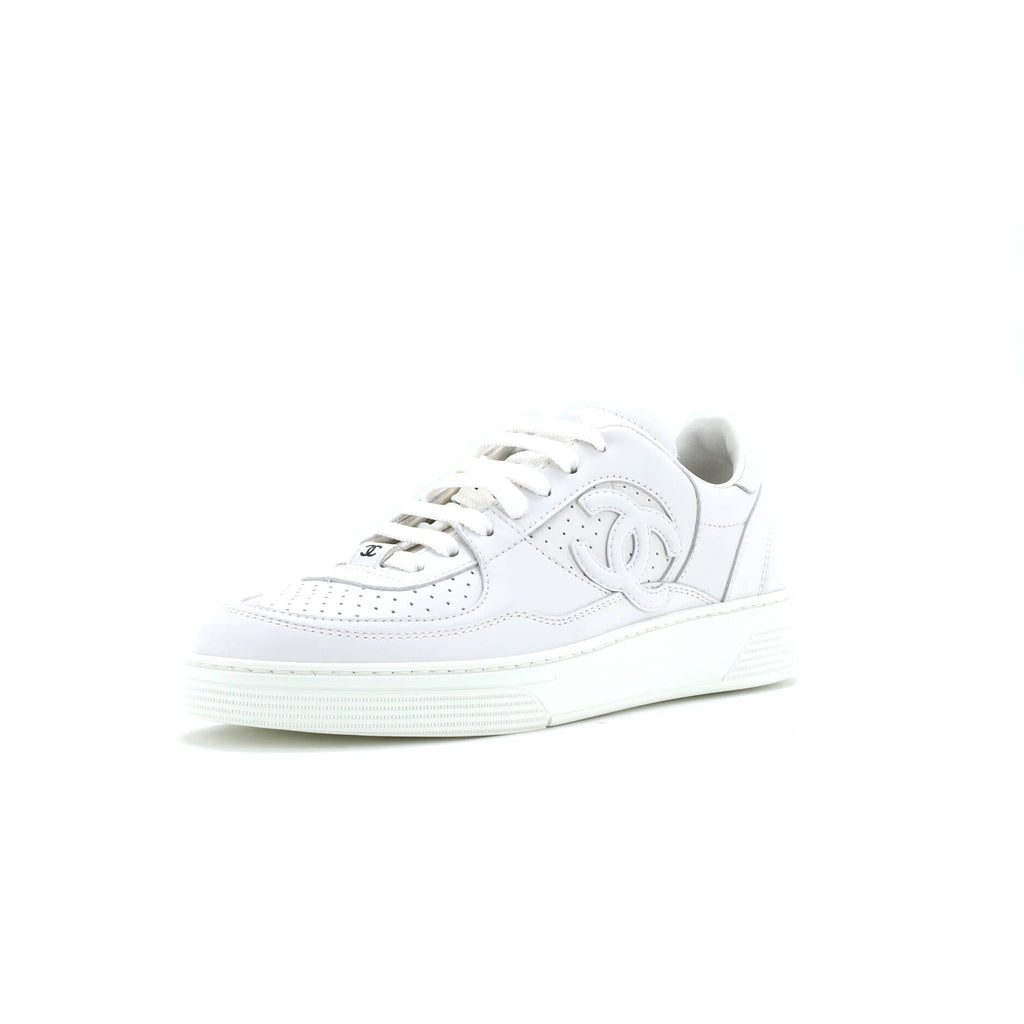 Women's CC Low-Top Sneakers Perforated Leather