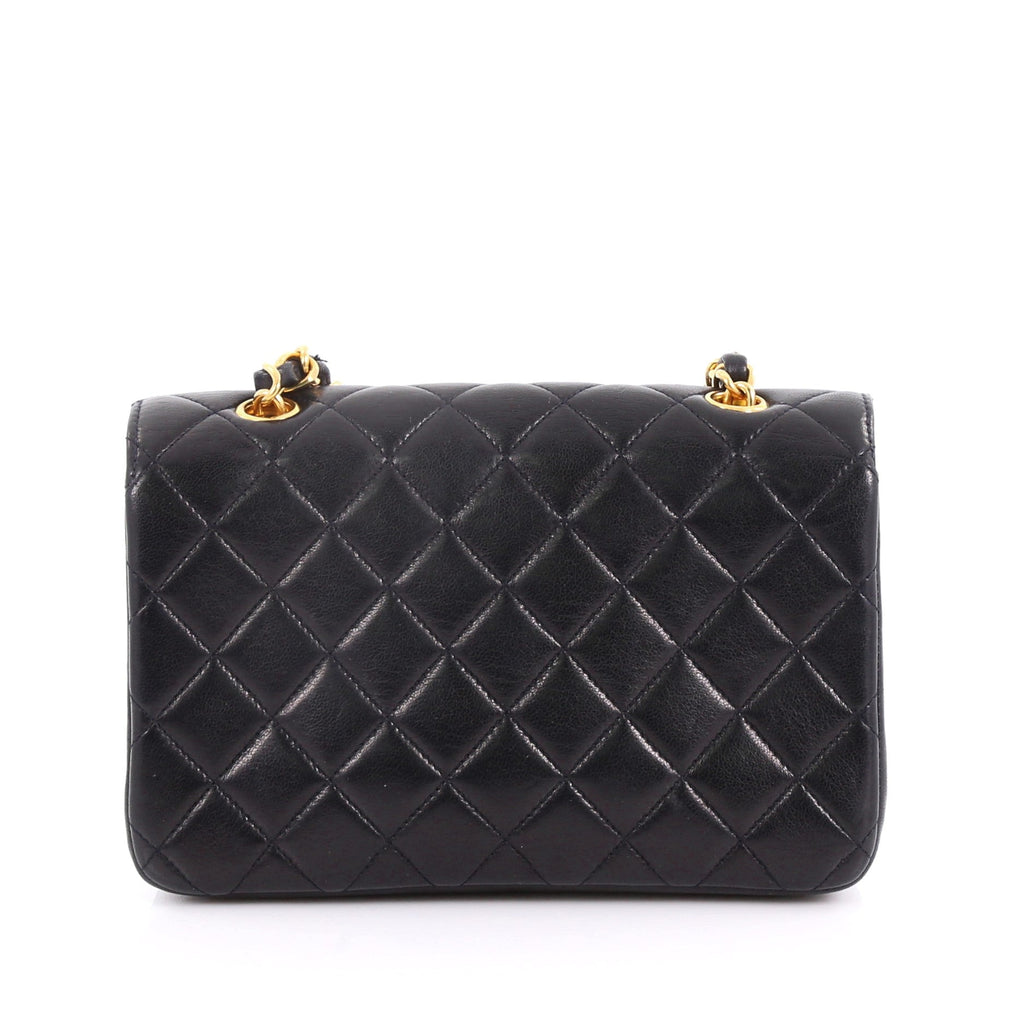 Vintage Two-Tone CC Flap Bag Quilted Lambskin Mini