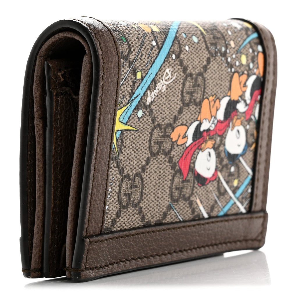 X DISNEY GG Supreme Monogram Donald Duck Interlocking G  Case Beige Multicolor New Acero