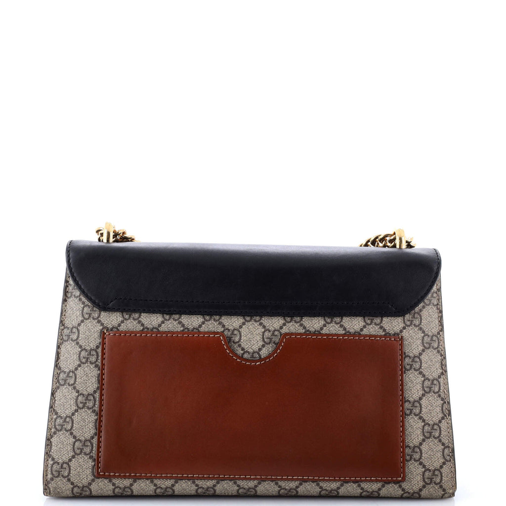 Padlock Shoulder Bag GG Coated Canvas and Leather Medium