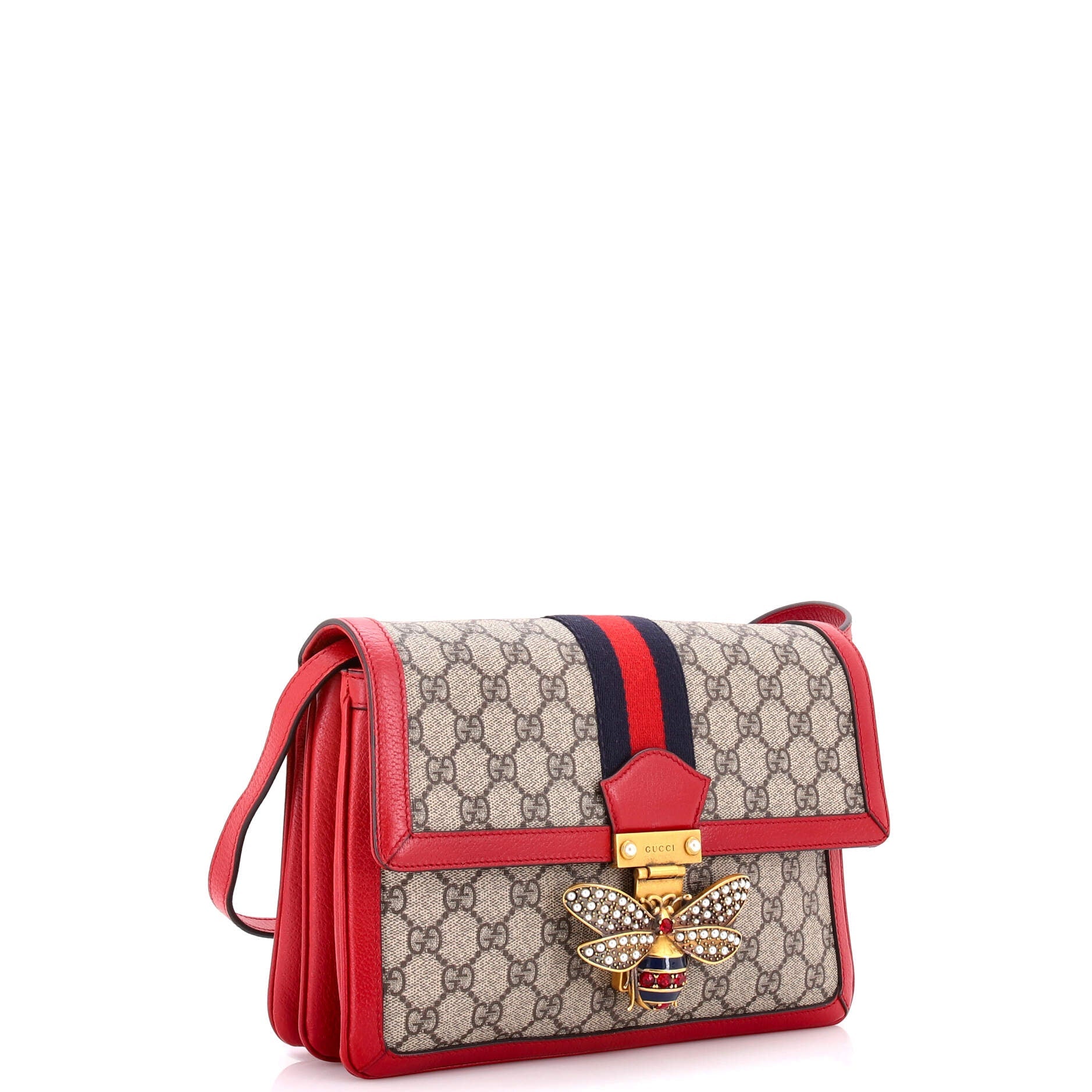 Queen Margaret Shoulder Bag GG Coated Canvas Medium