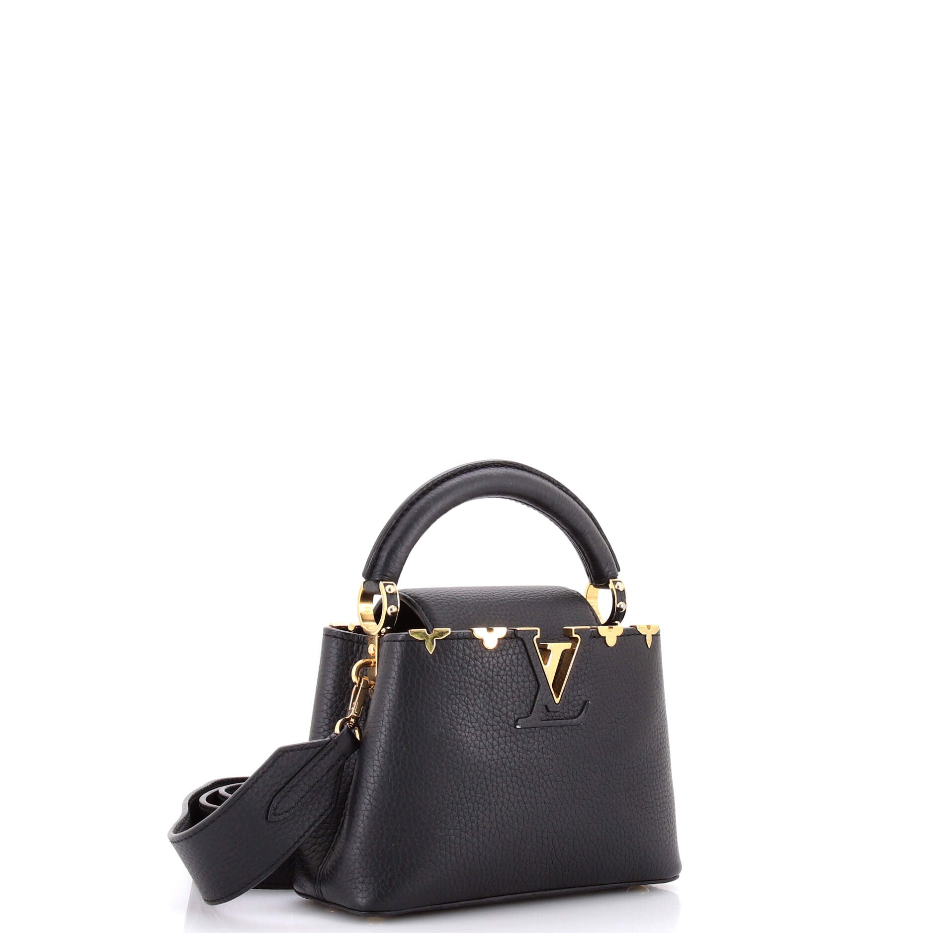 Capucines Bag Leather with Embellished Detail Mini
