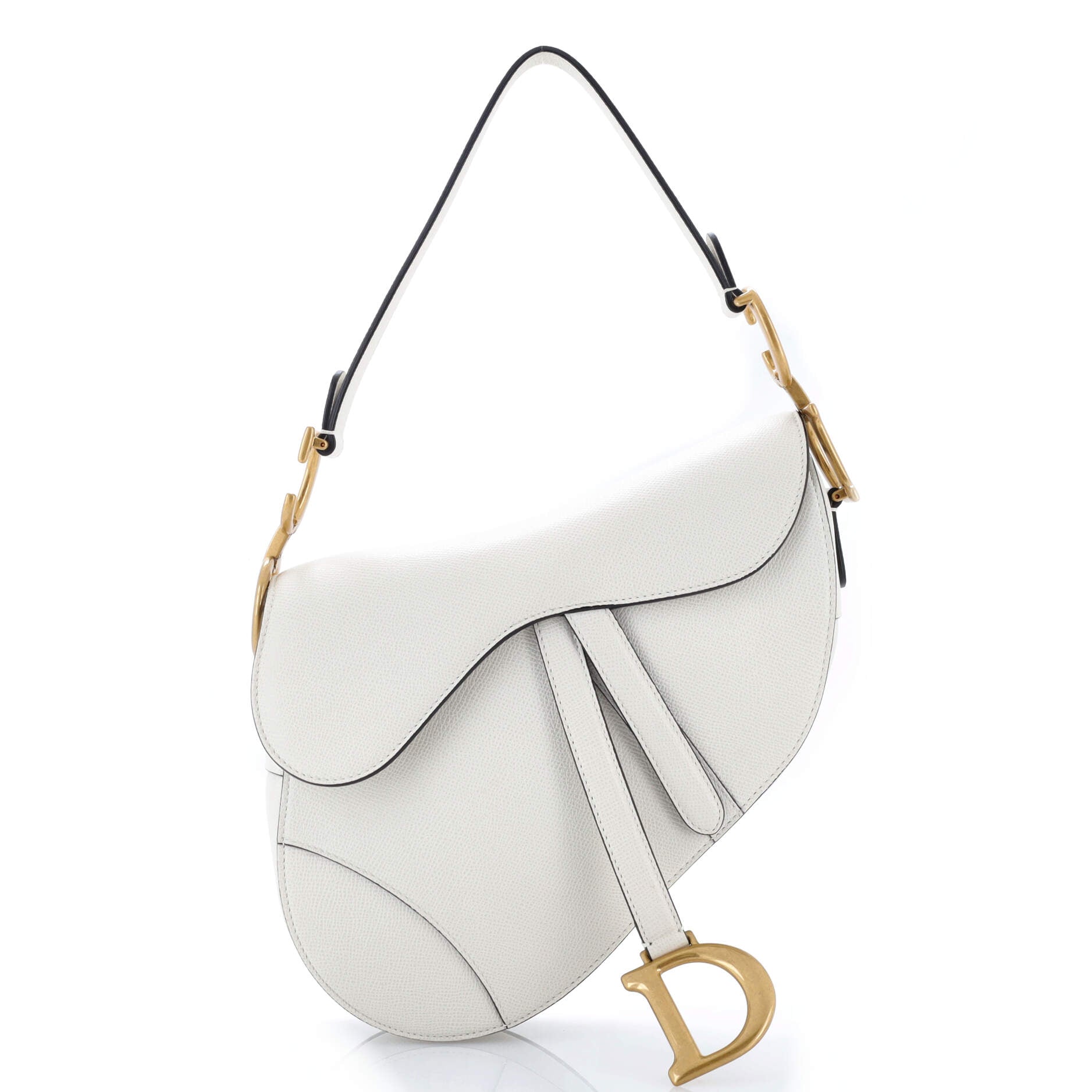 Saddle Handbag Leather Medium