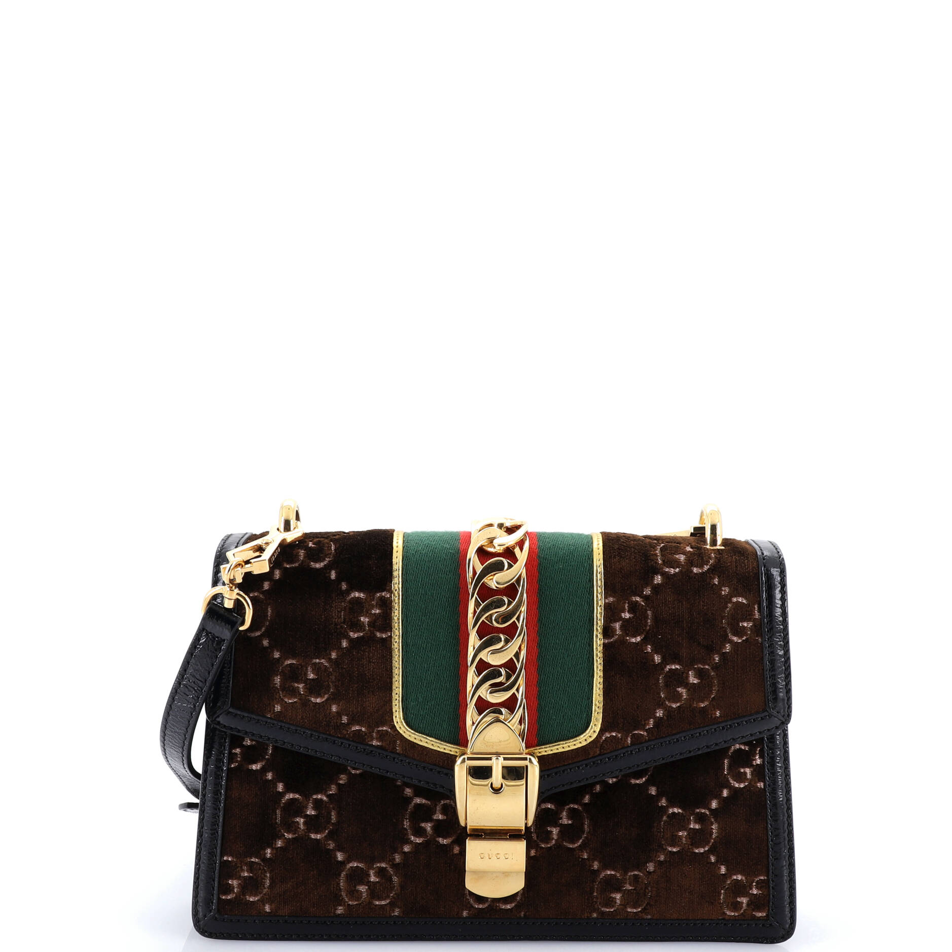 Sylvie Shoulder Bag GG Velvet Small
