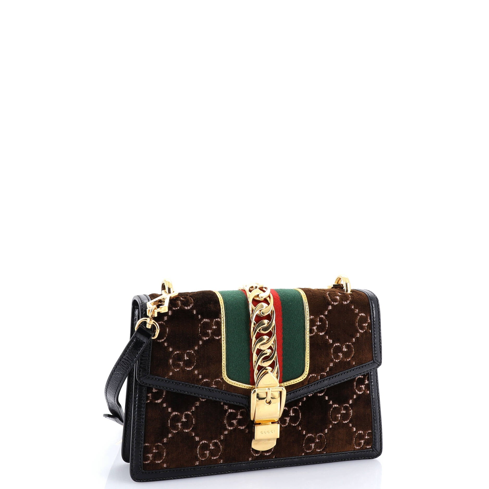 Sylvie Shoulder Bag GG Velvet Small