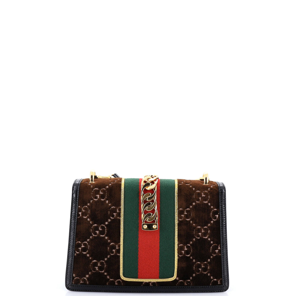 Sylvie Shoulder Bag GG Velvet Small