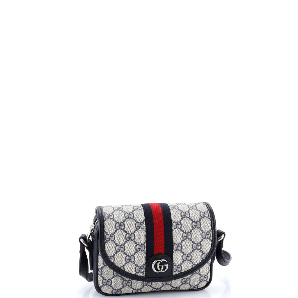 Ophidia Flap Shoulder Bag GG Coated Canvas Mini