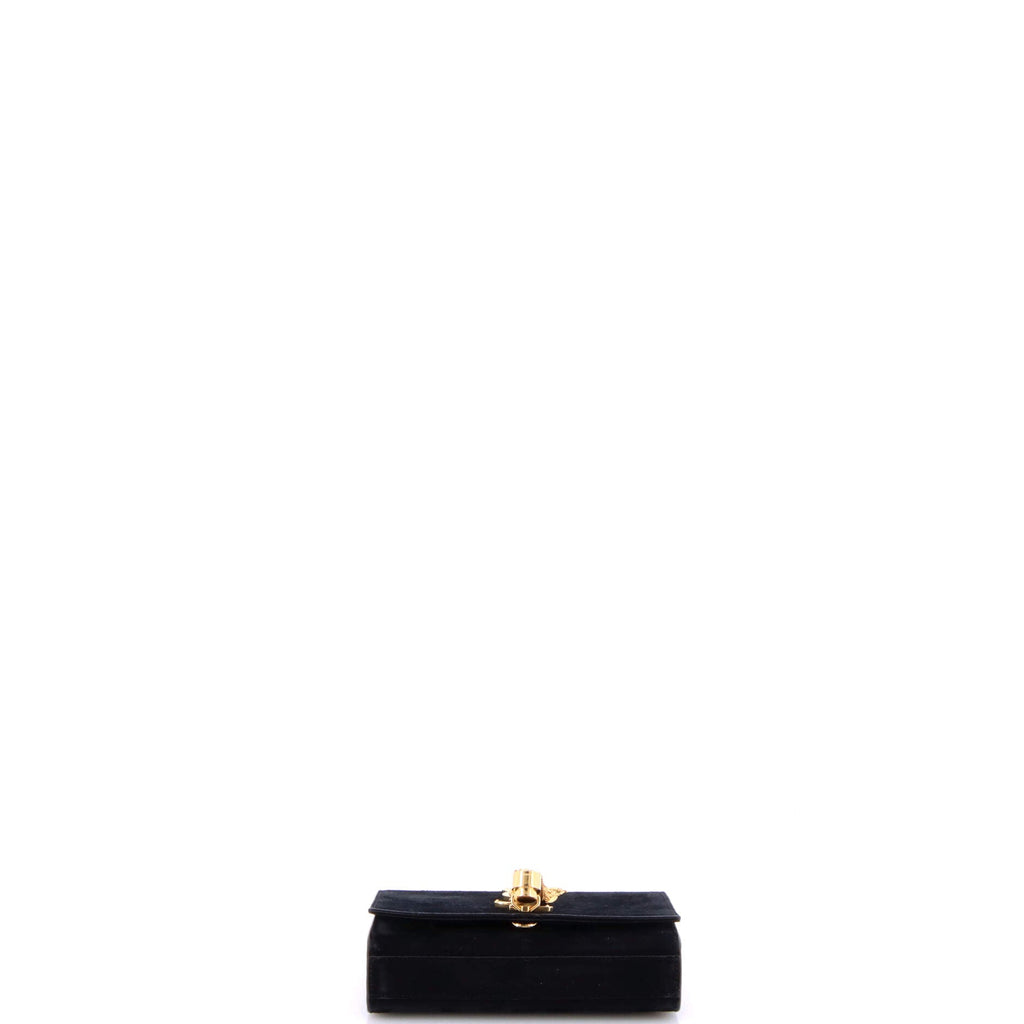 Classic Monogram Tassel Crossbody Bag Suede Small