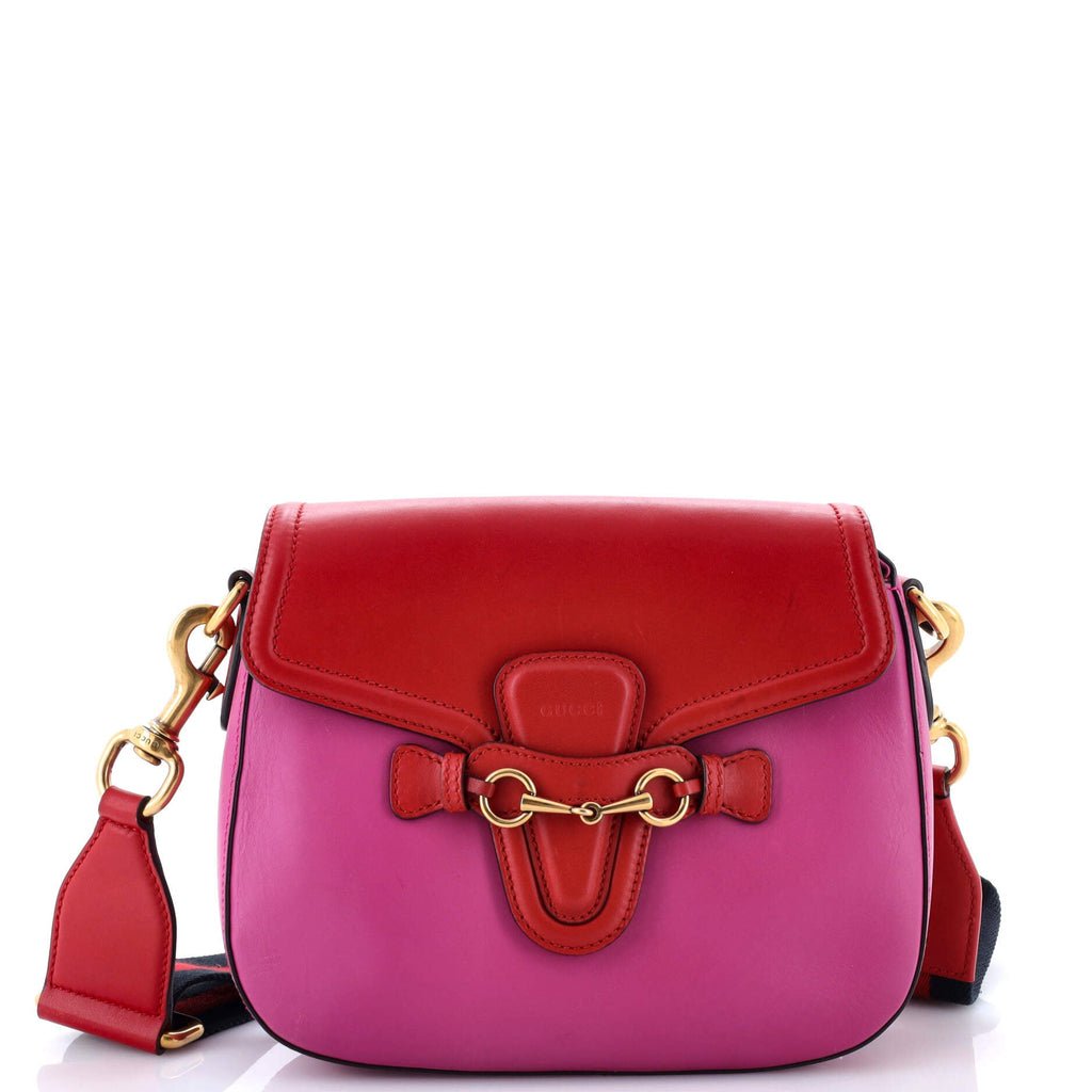 Lady Web Shoulder Bag Leather Medium