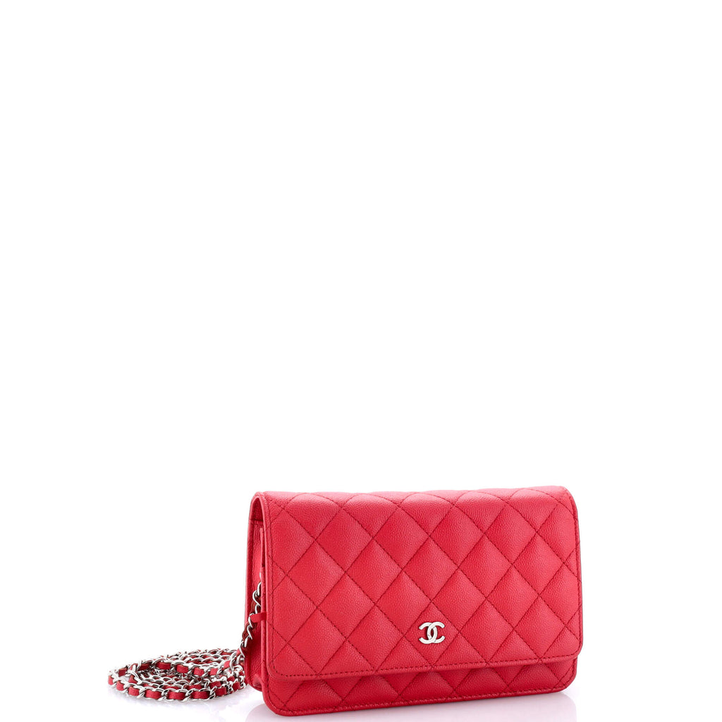 Wallet on Chain Quilted Caviar