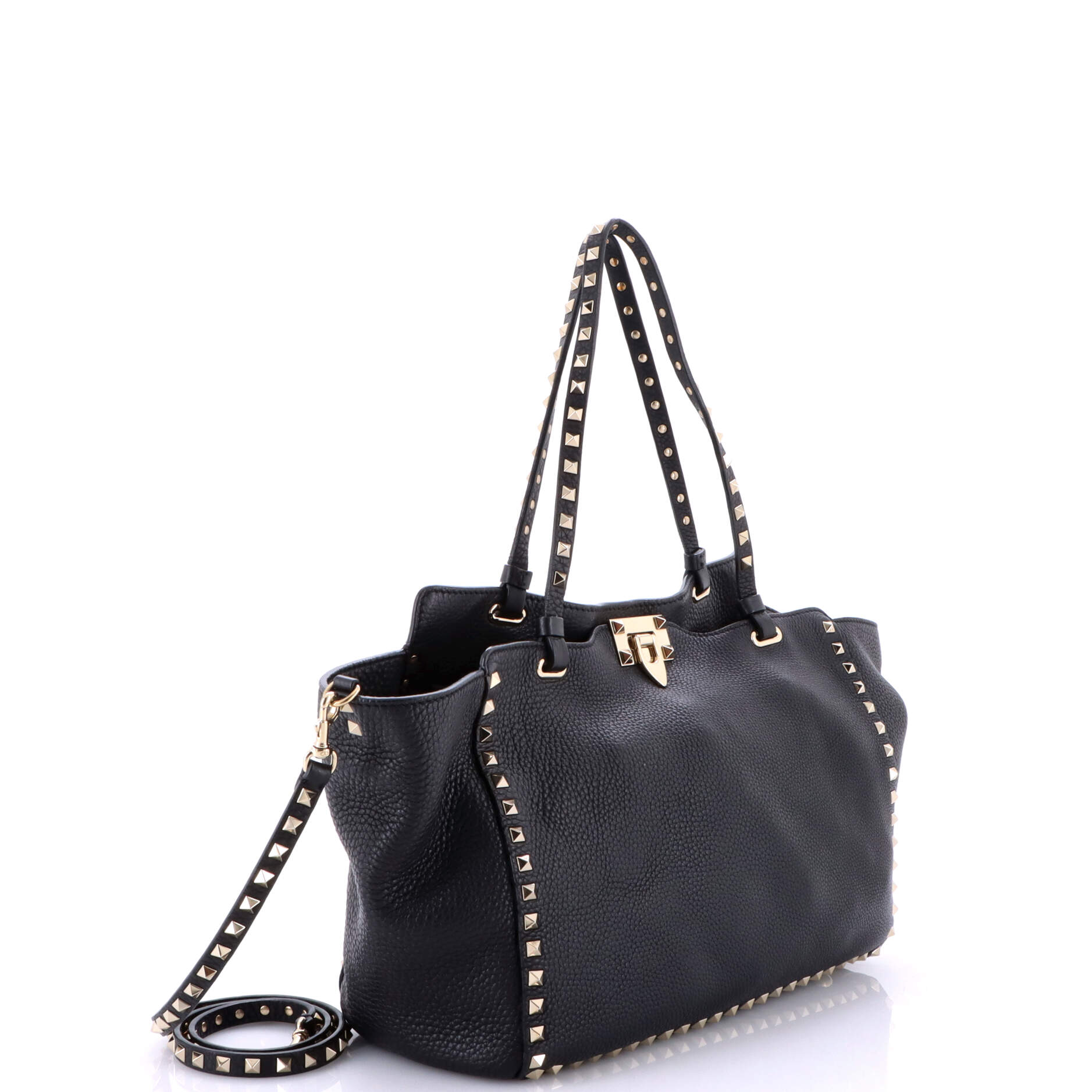 Rockstud Tote Pebbled Leather Medium